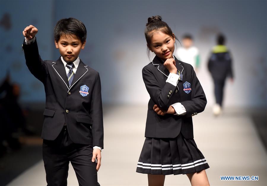 CHINA-BEIJING-SCHOOL UNIFORMS-PRESENTATION