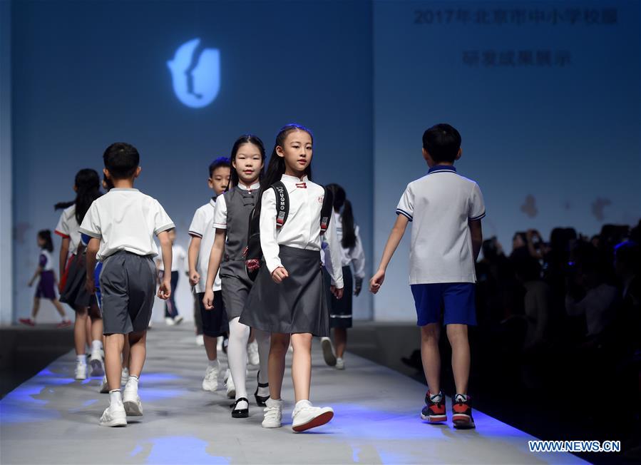 CHINA-BEIJING-SCHOOL UNIFORMS-PRESENTATION