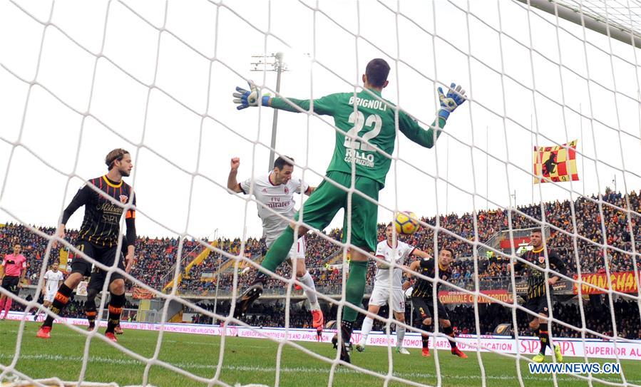 (SP)ITALY-BENEVENTO-SOCCER-AC MILAN-BENEVENTO