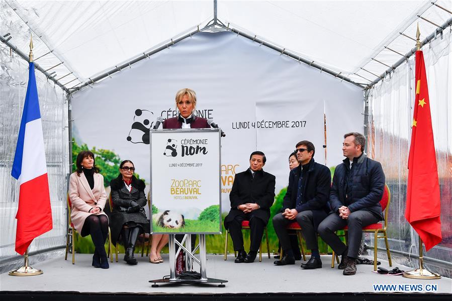 FRANCE-SAINT-AIGNAN-PANDA BABY-NAMING CEREMONY-YUAN MENG