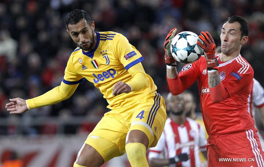 (SP)GREECE-ATHENS-FOOTBALL-UEFA CHAMPIONS LEAGUE-JUVENTUS VS OLYMPIAKOS