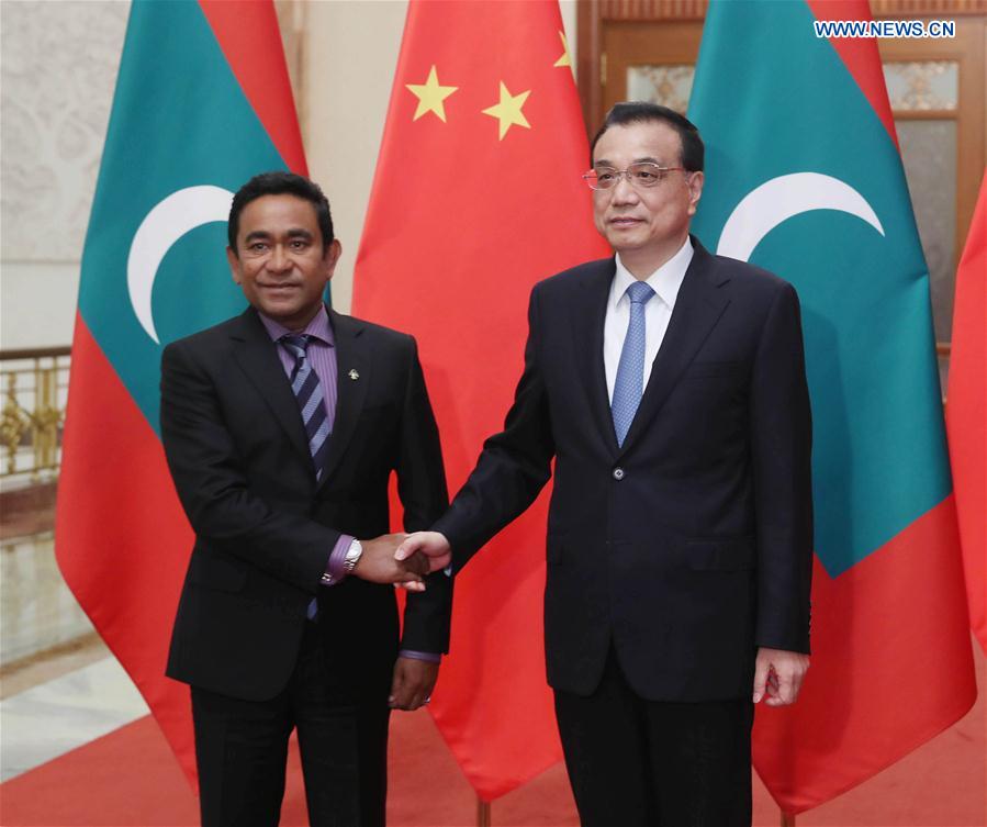 CHINA-BEIJING-LI KEQIANG-MALDIVES PRESIDENT-MEETING (CN)