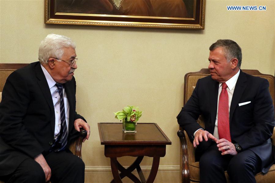JORDAN-AMMAN-KING-PALESTINE-PRESIDENT-MEETING