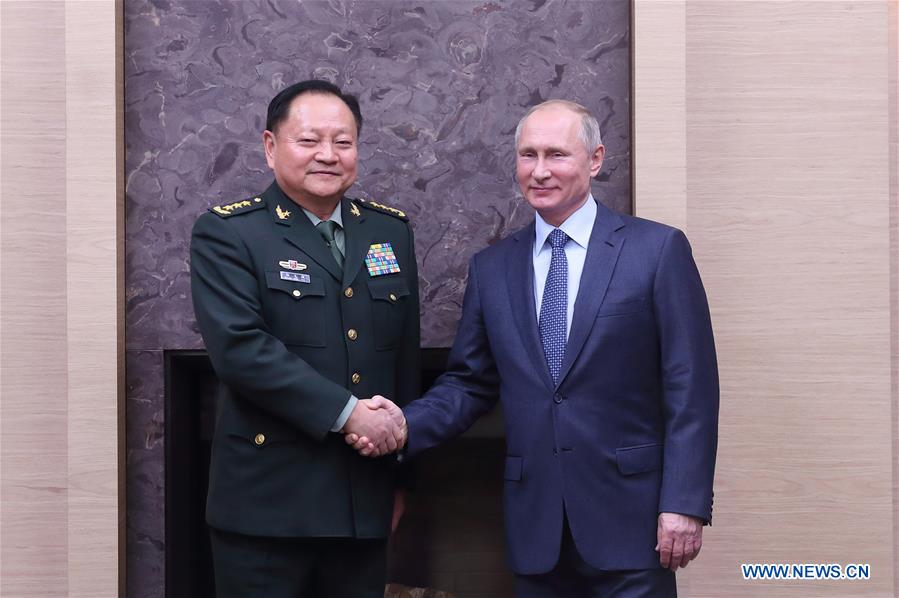 RUSSIA-MOSCOW-PRESIDENT-PUTIN-CHINA-ZHANG YOUXIA-MEETING