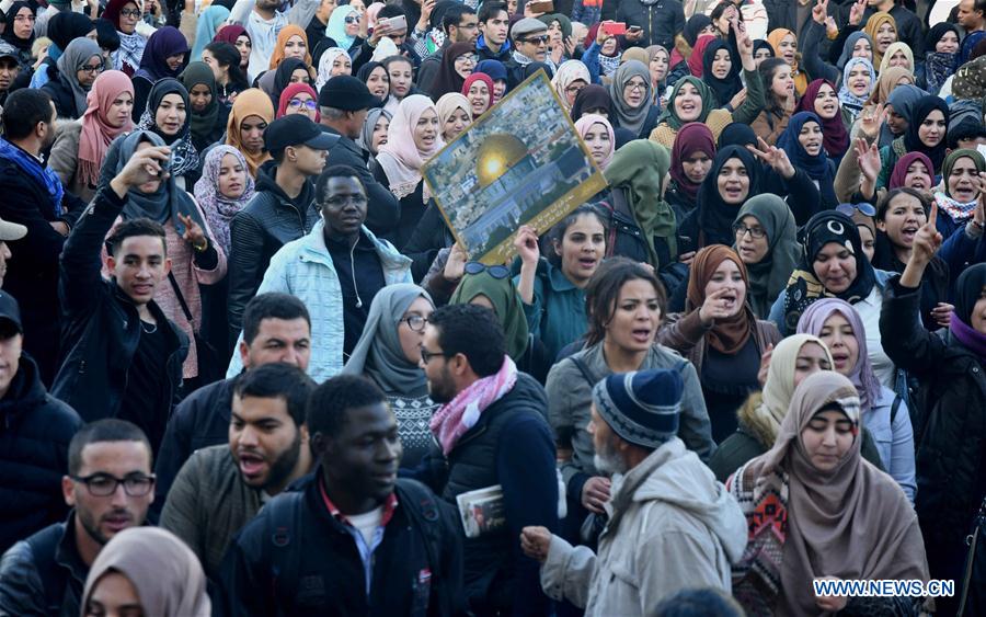 TUNISIA-TUNIS-PROTEST