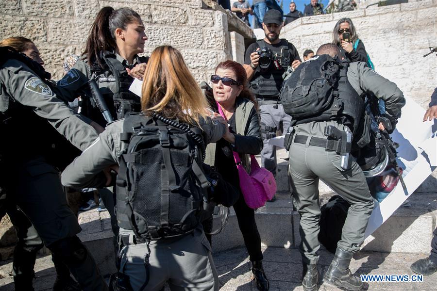 MIDEAST-JERUSALEM-PROTEST-U.S.-RECOGNITION-JERUSALEM-ISRAEL'S CAPITAL