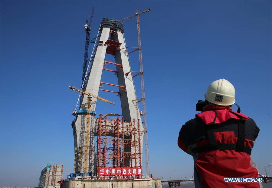 #CHINA-JIANGSU-TRANS-YANGTZE RIVER BRIDGE-CONSTRUCTION (CN)