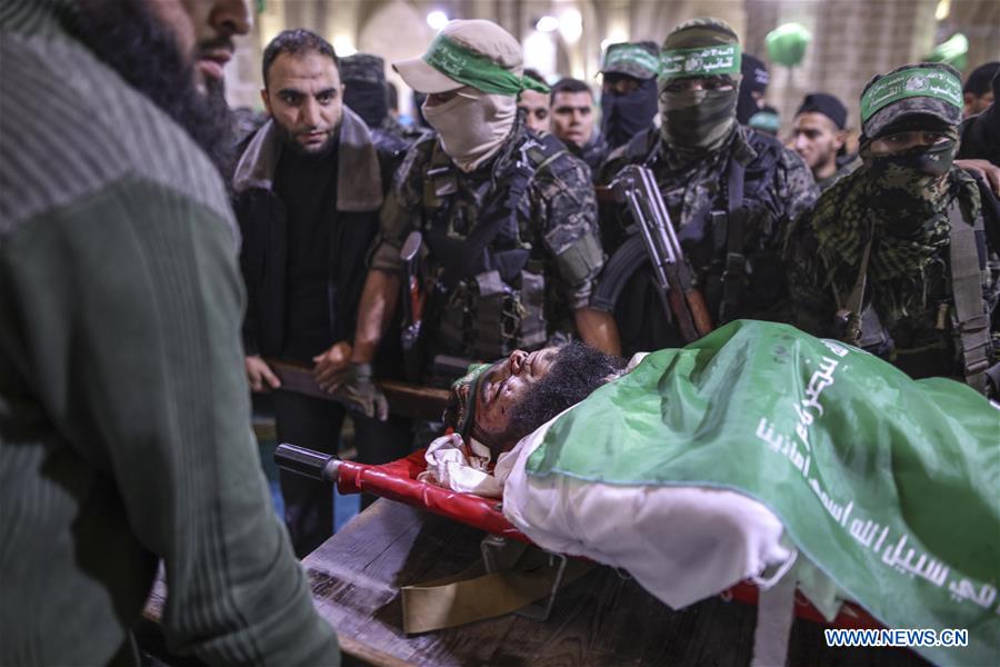 MIDEAST-GAZA-HAMAS MILITANT-FUNERAL