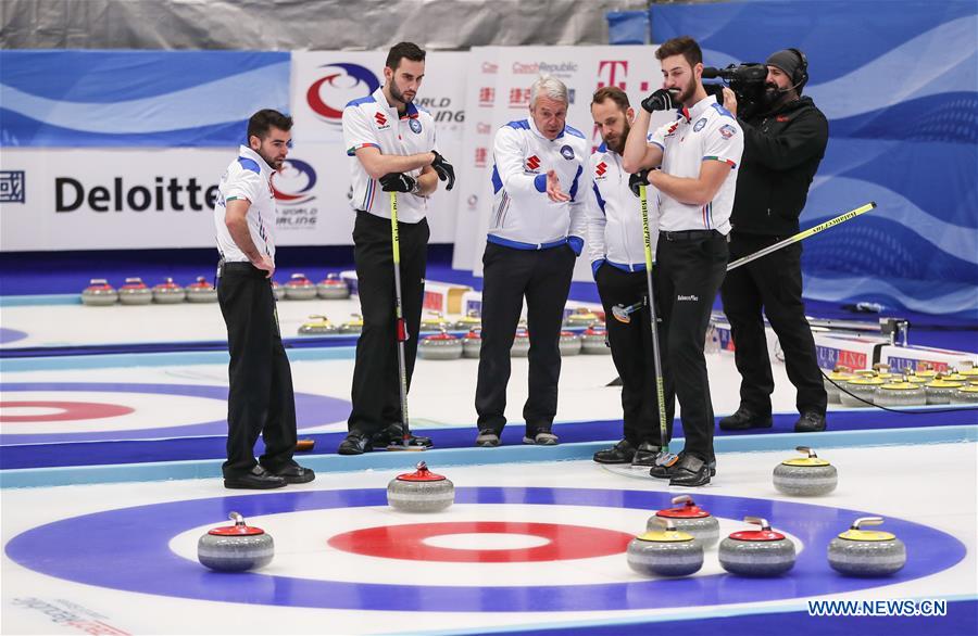 (SP)CZECH REPUBLIC-PILSEN-CURLING-OLYMPIC QUALIFICATION-MEN-ITALY VS DENMARK