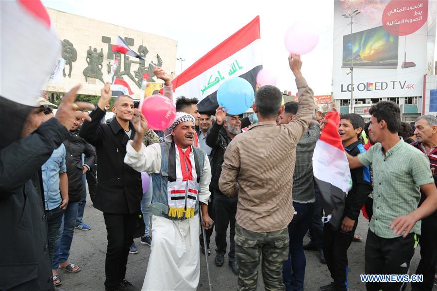 IRAQ-BAGHDAD-LIBRATION FROM THE IS-CELEBRATION