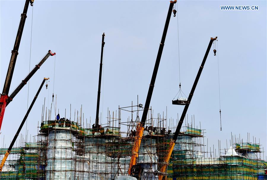 CHINA-HARBIN-SNOW WORLD THEME PARK-CONSTRUCTION(CN)