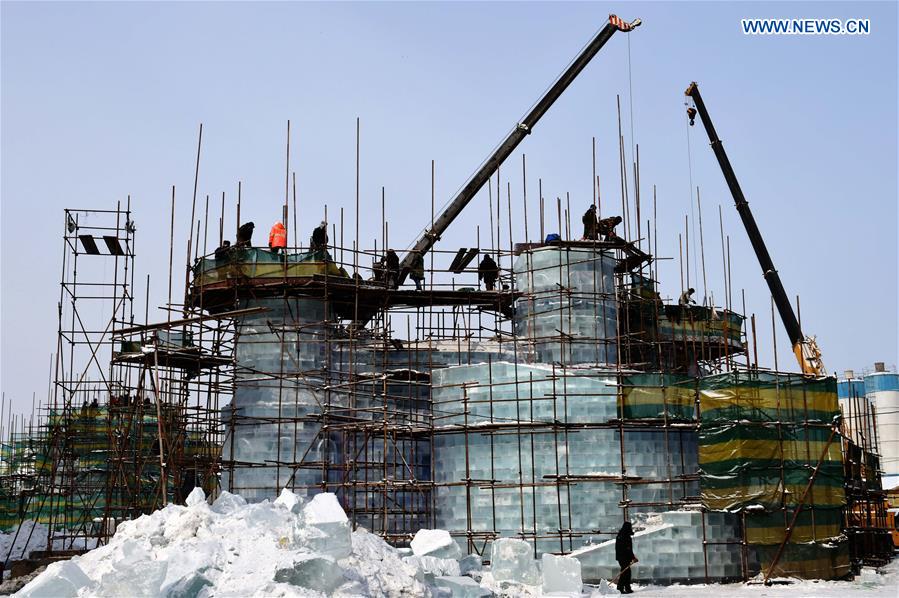 CHINA-HARBIN-SNOW WORLD THEME PARK-CONSTRUCTION(CN)