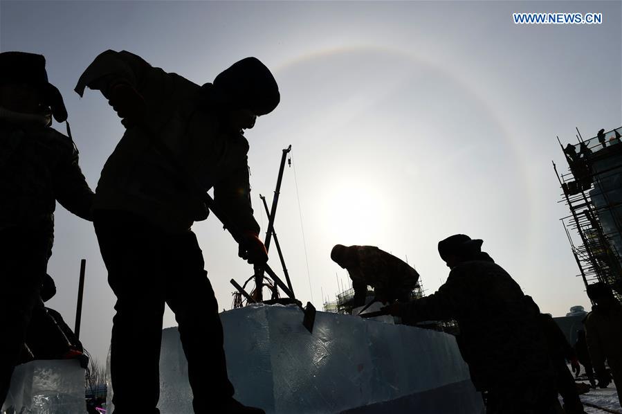 CHINA-HARBIN-SNOW WORLD THEME PARK-CONSTRUCTION(CN)