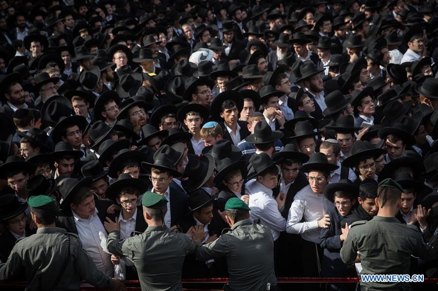 ISRAEL-BNEI BRAK-RABBI AHARON LEIB SHTEINMAN-FUNERAL