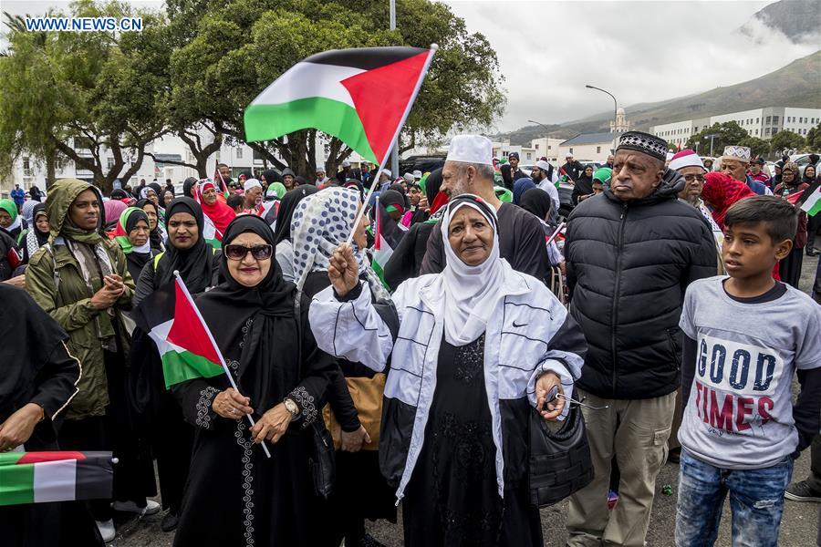 SOUTH AFRICA-CAPE TOWN-PROTEST-U.S. DECISION-JERUSALEM