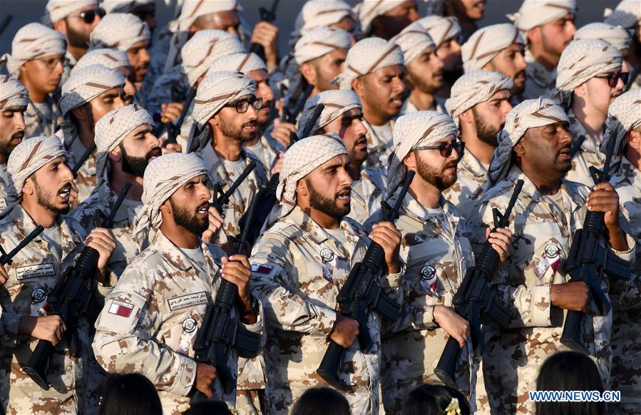 QATAR-DOHA-MILITARY PARADE-REHEARSAL