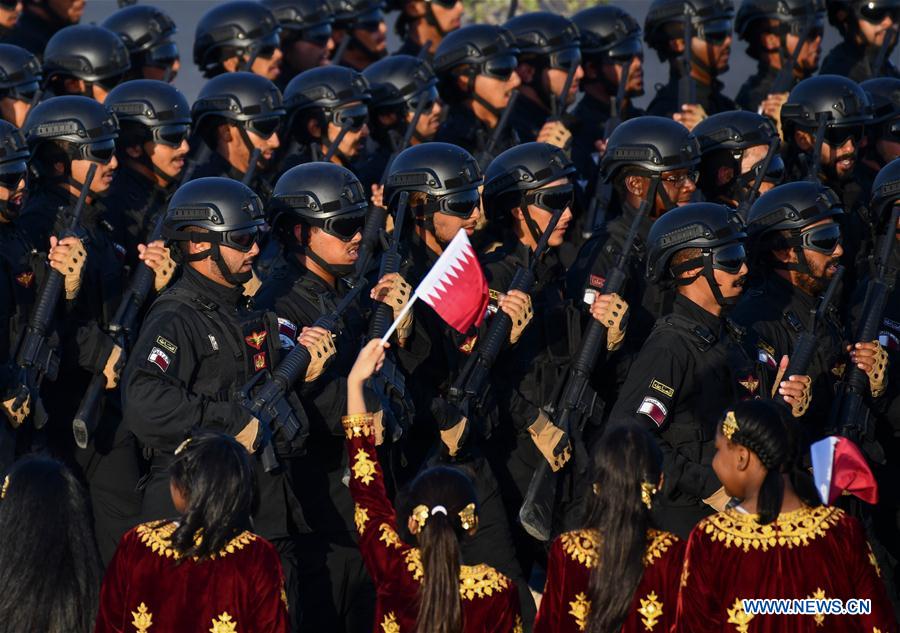 QATAR-DOHA-MILITARY PARADE-REHEARSAL
