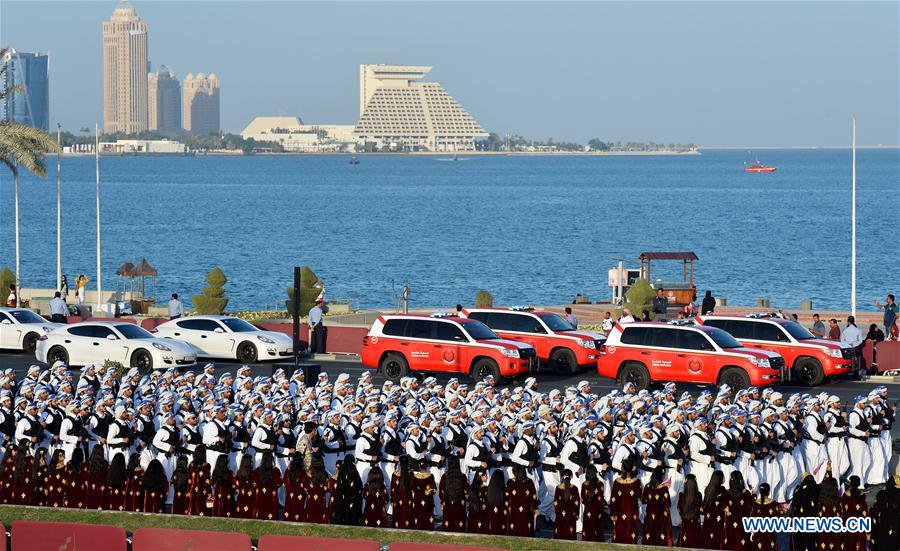 QATAR-DOHA-MILITARY PARADE-REHEARSAL