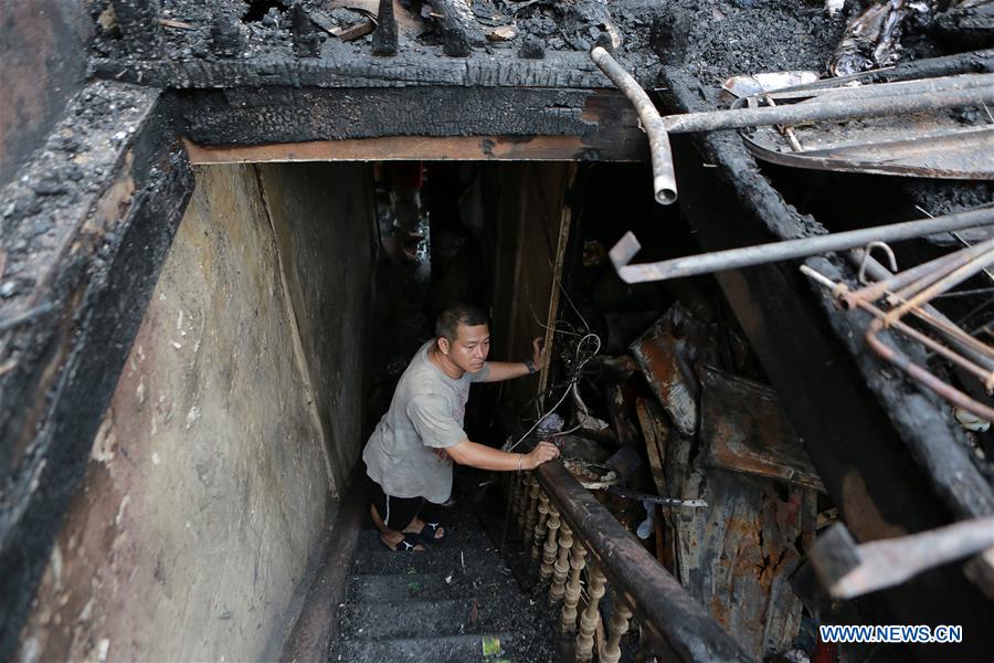 PHILIPPINES-MANILA-FIRE AFTERMATH