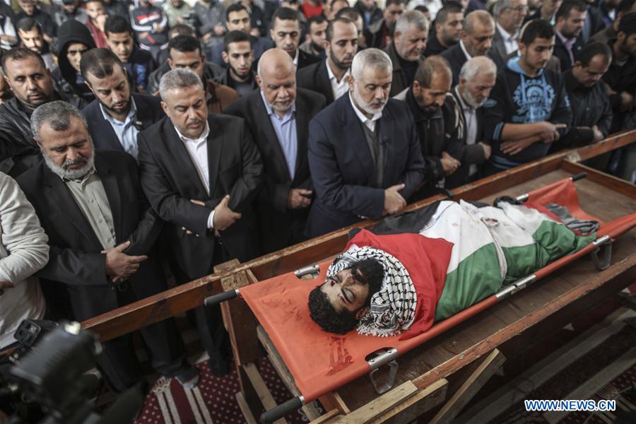 MIDEAST-GAZA-FUNERAL