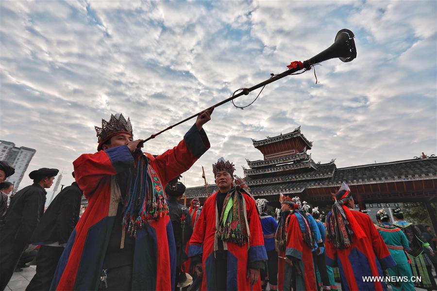 CHINA-GUIZHOU-DONG PEOPLE-SAMA FESTIVAL (CN)