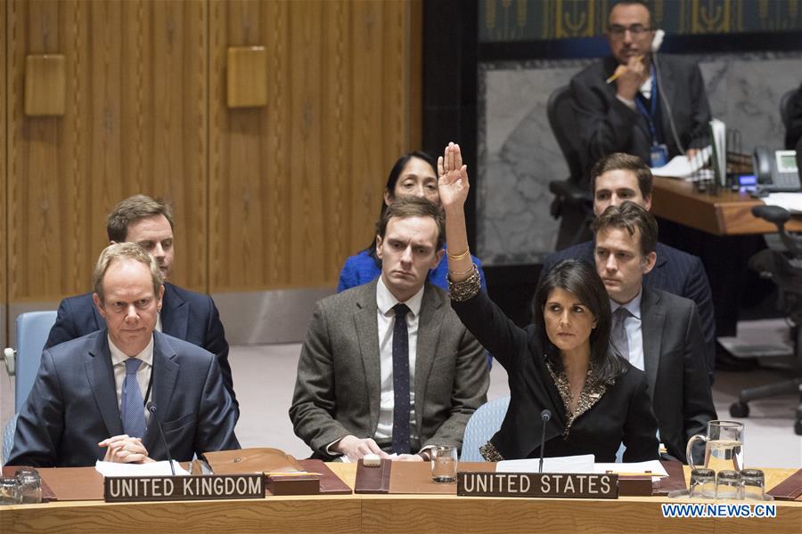 UN-SECURITY COUNCIL-DRAFT RESOLUTION-JERUSALEM STATUS-FAILING