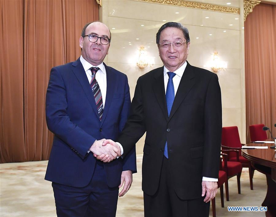 CHINA-BEIJING-YU ZHENGSHENG-MOROCCO-UPPER HOUSE SPEAKER-MEETING (CN)