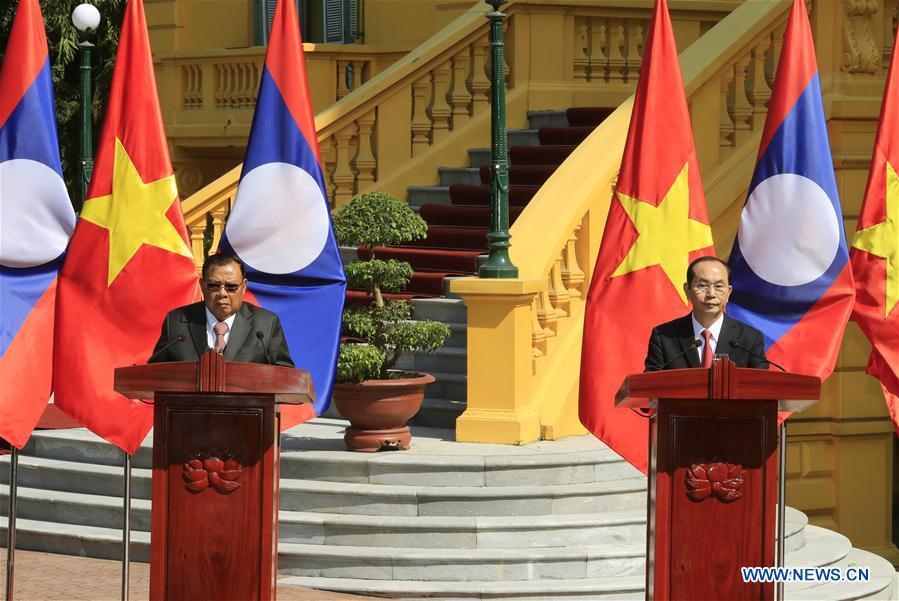 VIETNAM-HANOI-LAOS-PRESIDENT-VISIT
