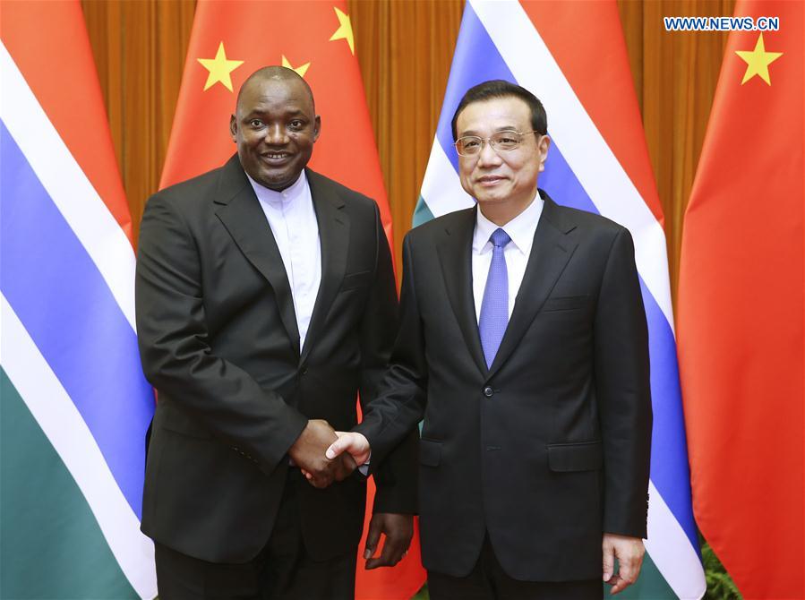 CHINA-BEIJING-LI KEQIANG-GAMBIAN PRESIDENT-MEETING (CN)