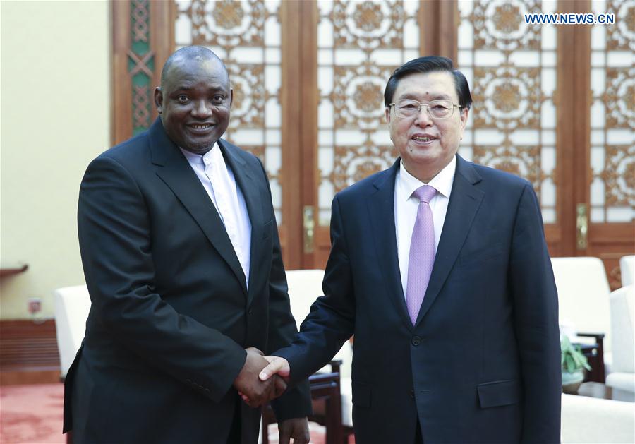 CHINA-BEIJING-ZHANG DEJIANG-GAMBIAN PRESIDENT-MEETING (CN)