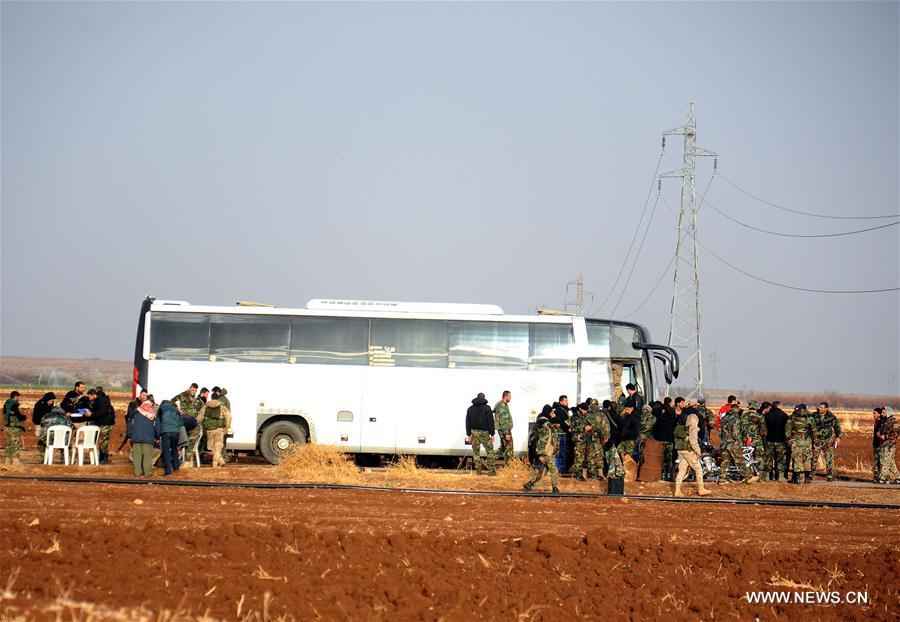 SYRIA-DAMASCUS-REBELS-EVACUATION