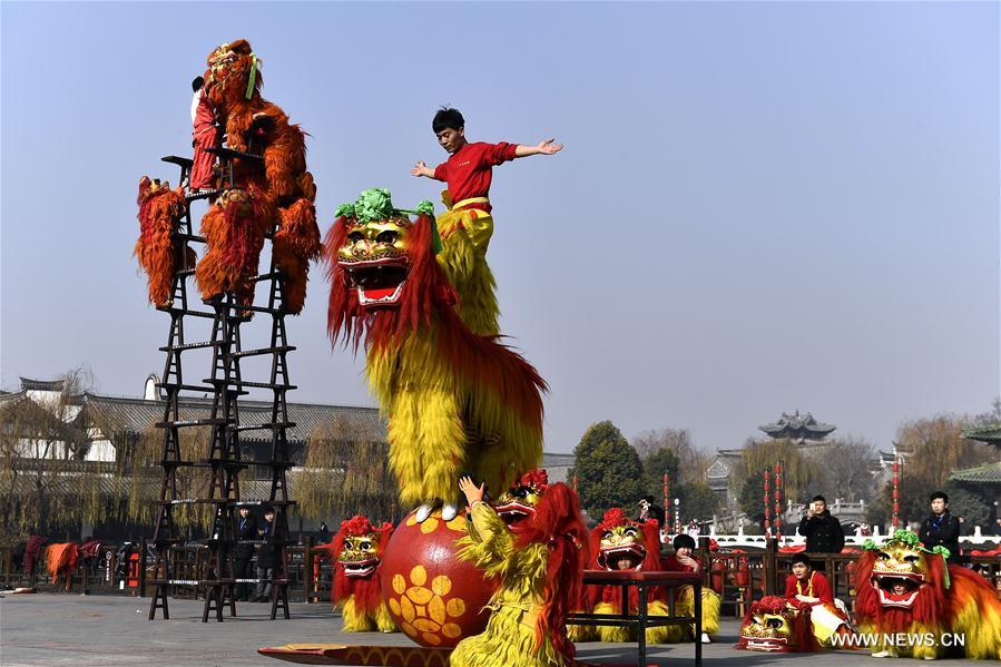 CHINA-SHANDONG-LION DANCE (CN)