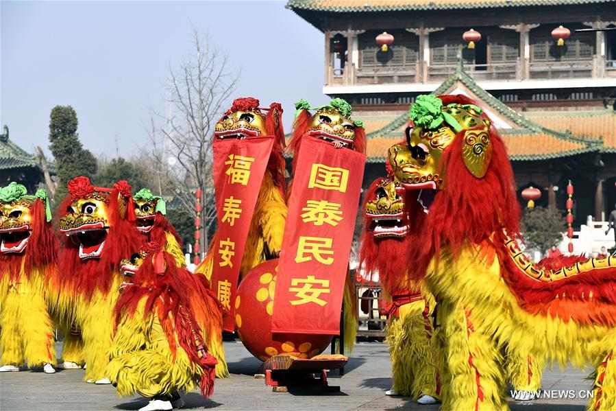 CHINA-SHANDONG-LION DANCE (CN)
