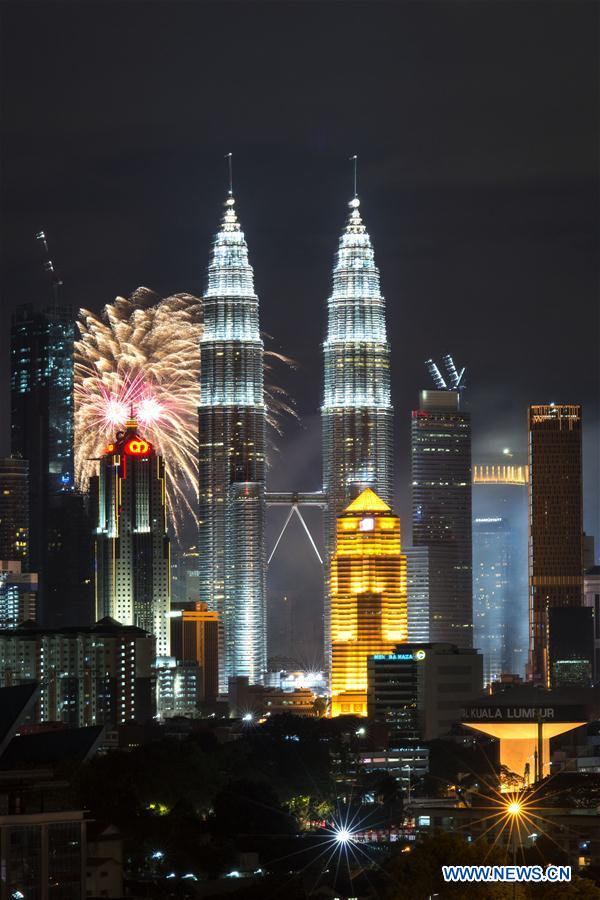 MALAYSIA-KUALA LUMPUR-NEW YEAR-FIREWORKS