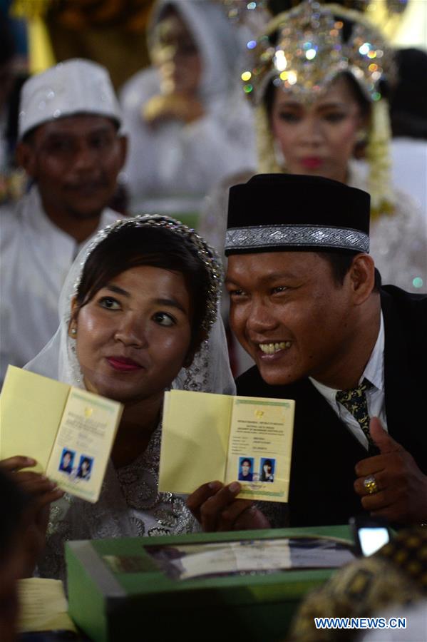 INDONESIA-JAKARTA-MASS WEDDING-NEW YEAR