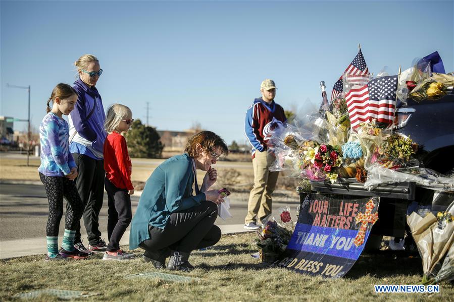 U.S.-DENVER-SHOOTING-ZACKARI PARRISH-MOURNING