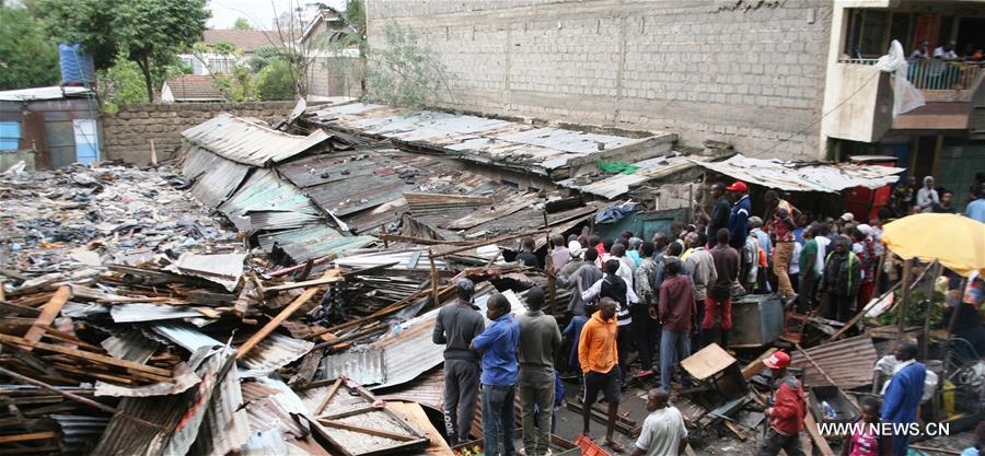 KENYA-NAIROBI-COLLAPSED BUILDING