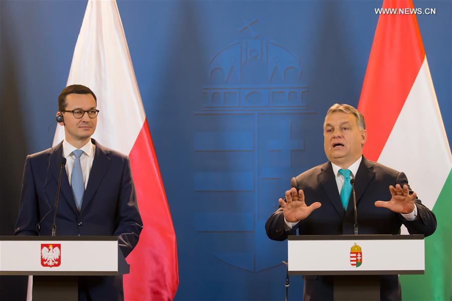 HUNGARY-BUDAPEST-PM-POLAND-PM-MEETING