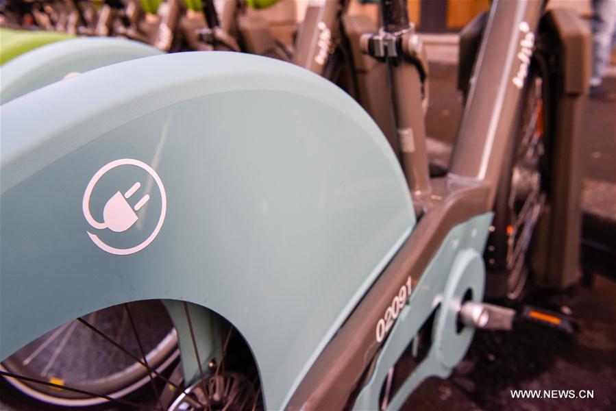 FRANCE-PARIS-BICYCLE-SHARING-VELIB METROPOLE