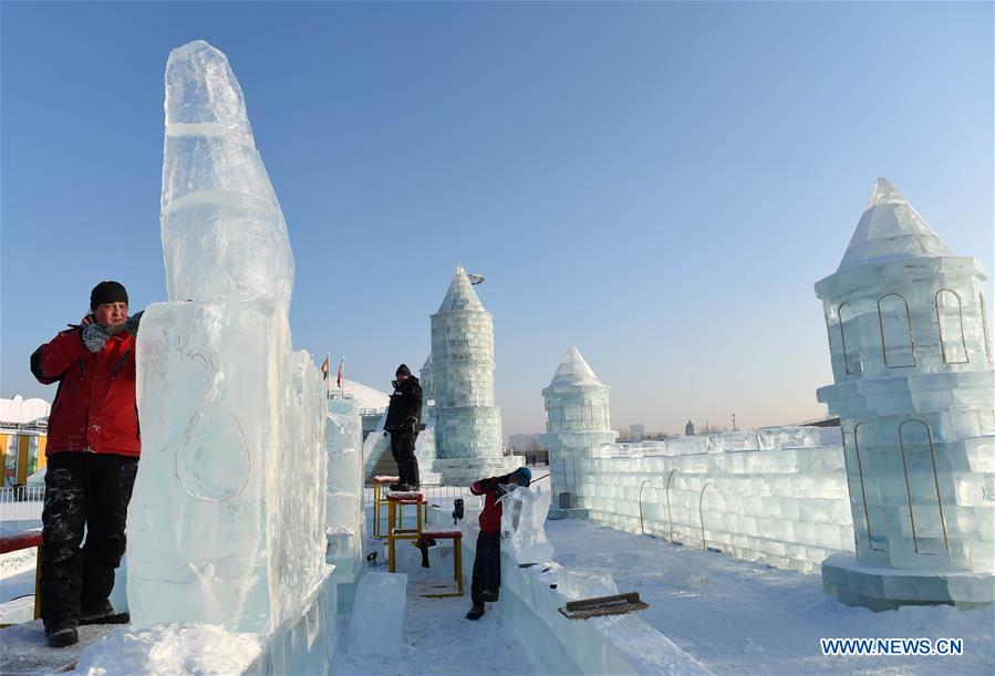CHINA-HARBIN-ICE SCULPTURE CONTEST (CN)