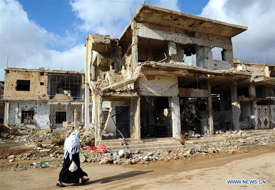 SYRIA-ZABADANI-WAR-RAVAGED CITY-FAMILIES-RETURNING