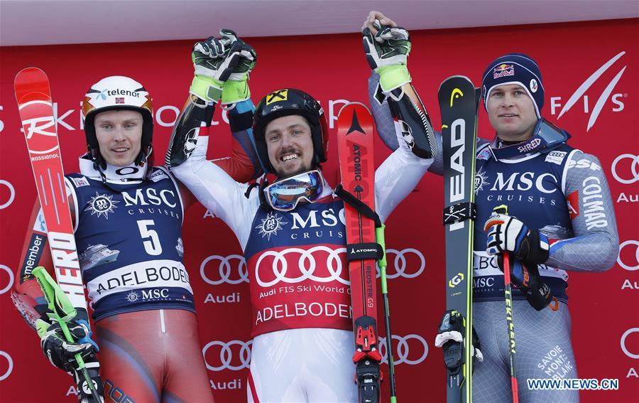 (SP)SWITZERLAND-ADELBODEN-ALPINE SKIING-FIS WORLD CUP-MEN'S GIANT SLALOM