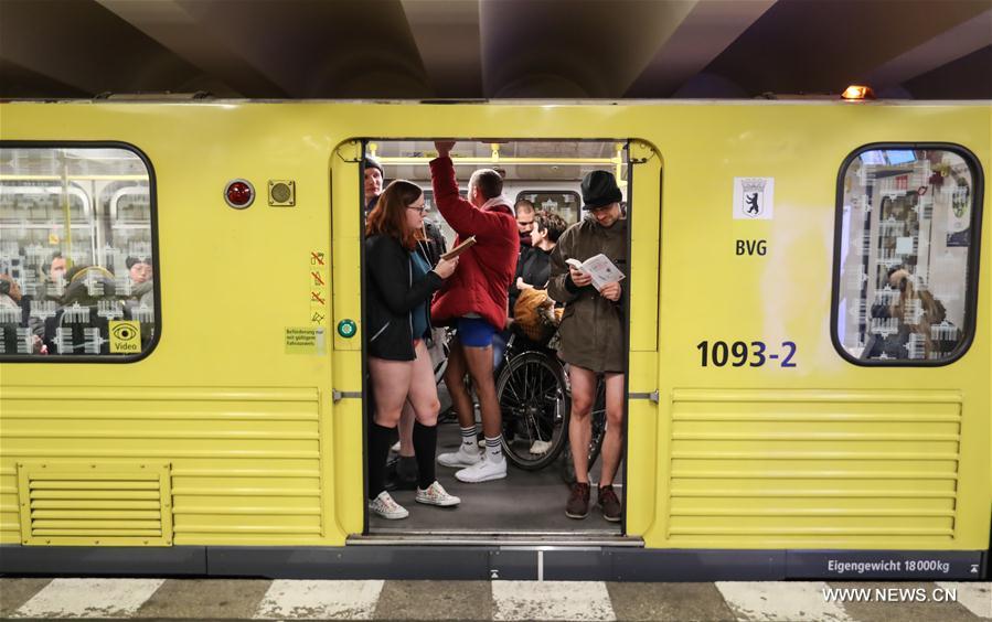 GERMANY-BERLIN-NO PANTS SUBWAY RIDE