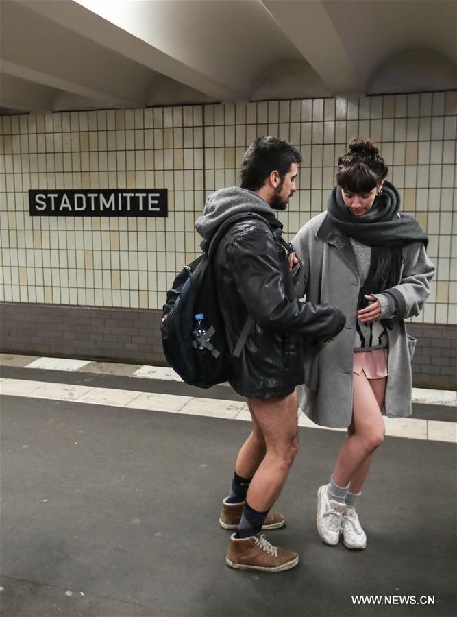 GERMANY-BERLIN-NO PANTS SUBWAY RIDE