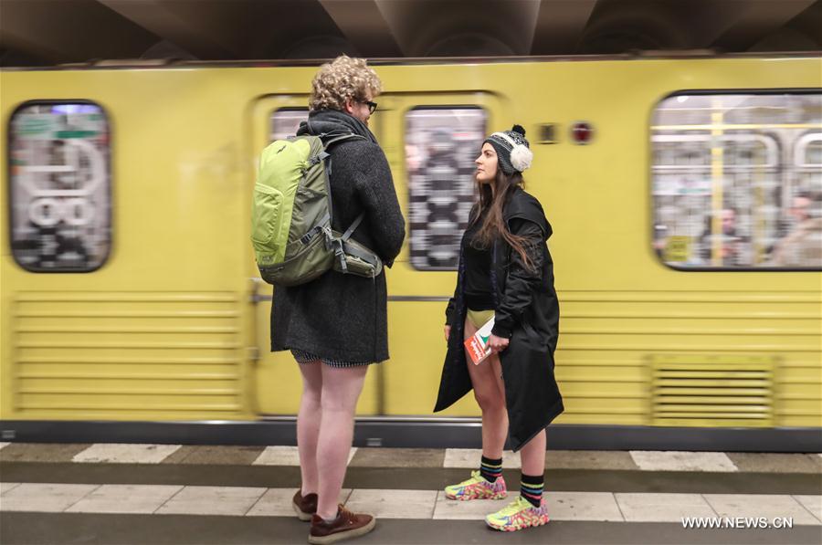 GERMANY-BERLIN-NO PANTS SUBWAY RIDE