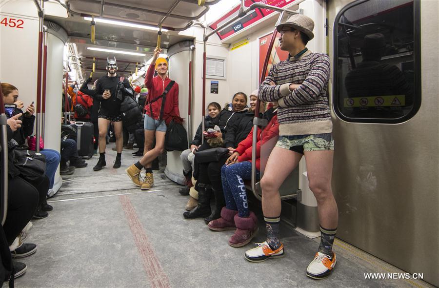 CANADA-TORONTO-NO PANTS SUBWAY RIDE