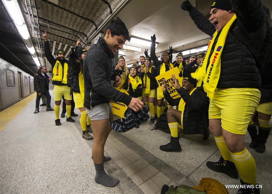 CANADA-TORONTO-NO PANTS SUBWAY RIDE