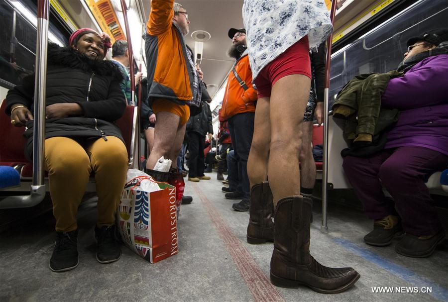 CANADA-TORONTO-NO PANTS SUBWAY RIDE