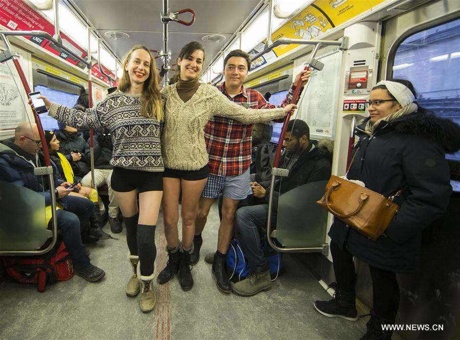 CANADA-TORONTO-NO PANTS SUBWAY RIDE