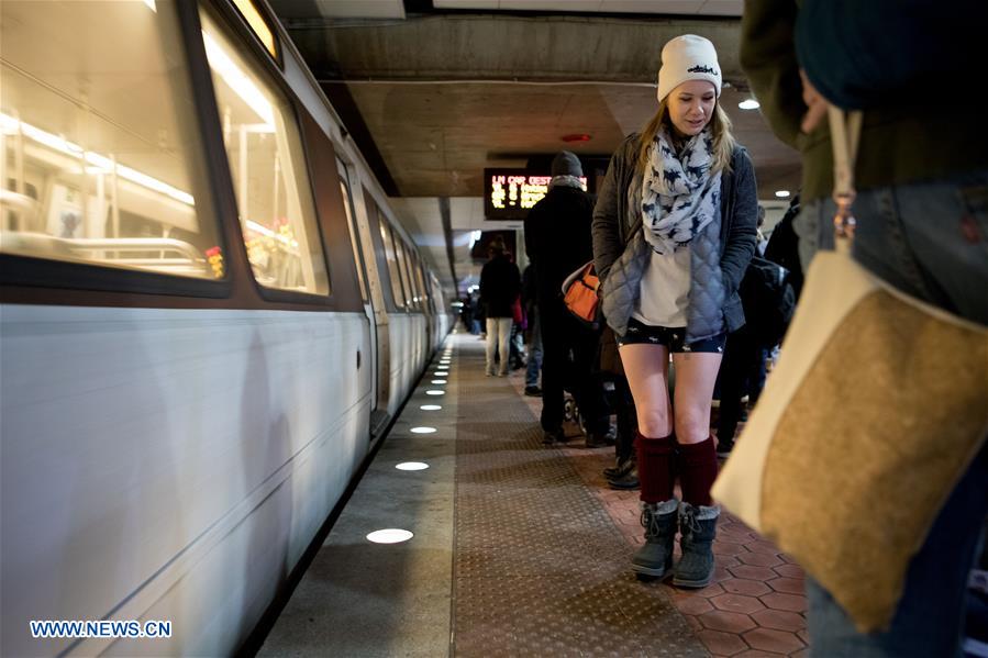 US-WASHINGTON-NO PANTS-SUBWAY  